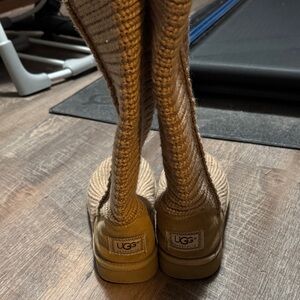 UGG Beige Knit Tall Boots